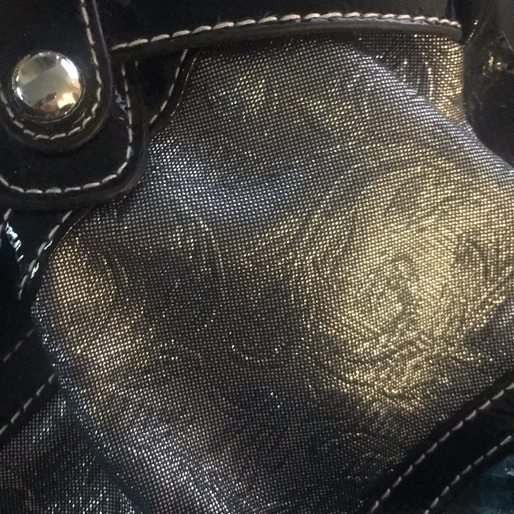 Black/teal purse with buckle-NWT - Picture 7 of 8